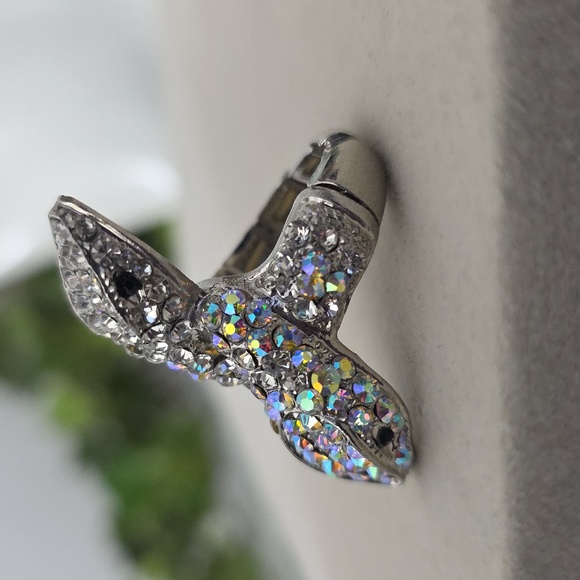 Statement Rhinestone Snake Stretch Ring - Picture 8 of 9